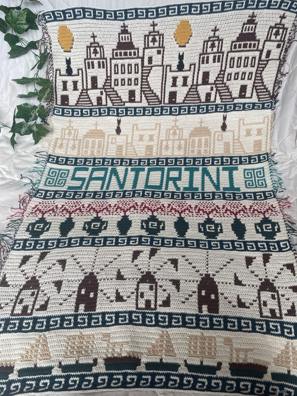 MOSAIC CROCHET PATTERN - GREEK ISLAND DREAMS - Pdf Digital Download