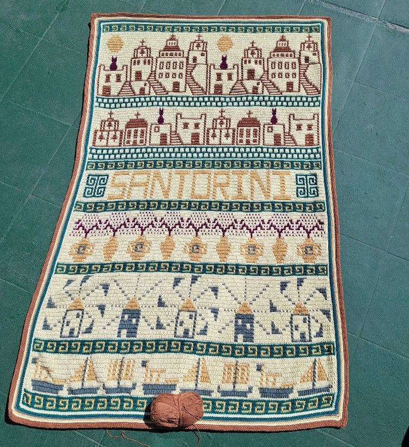 MOSAIC CROCHET PATTERN - GREEK ISLAND DREAMS - Pdf Digital Download