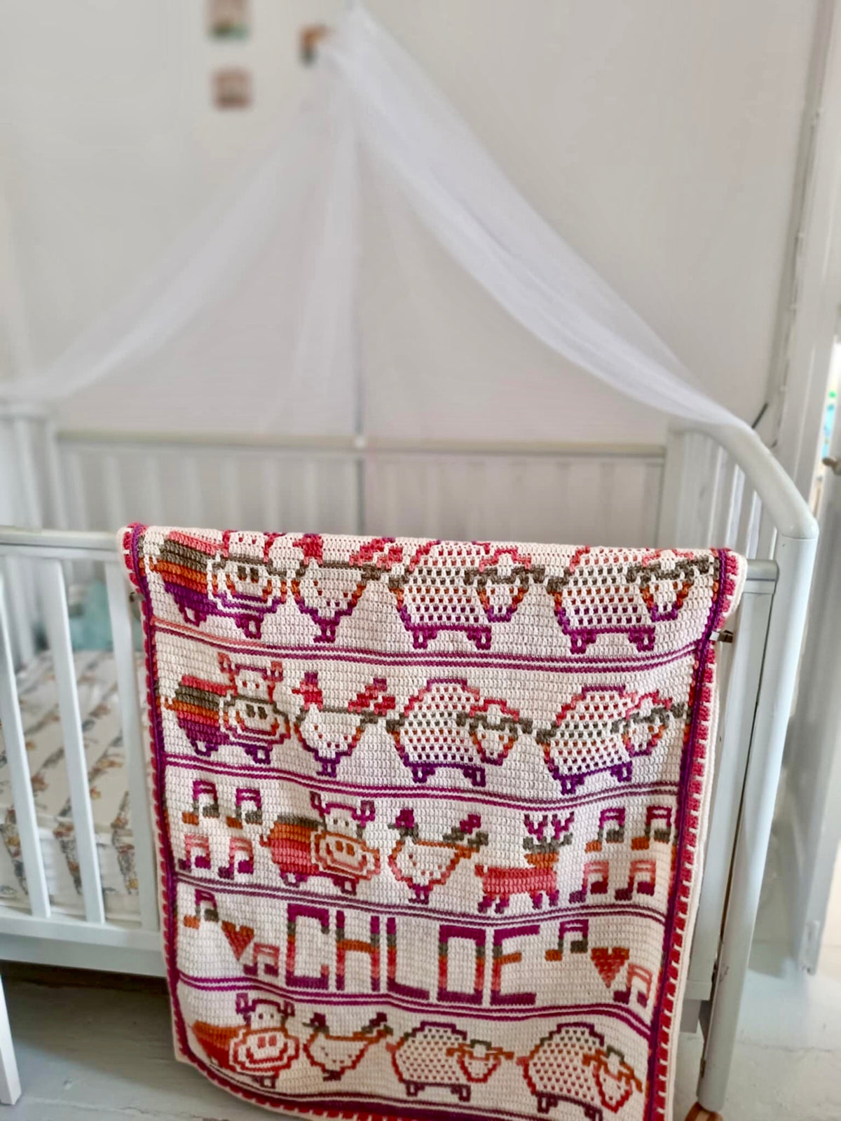 Happy Birthday Blanket Crochet Pattern - Pdf Digital download