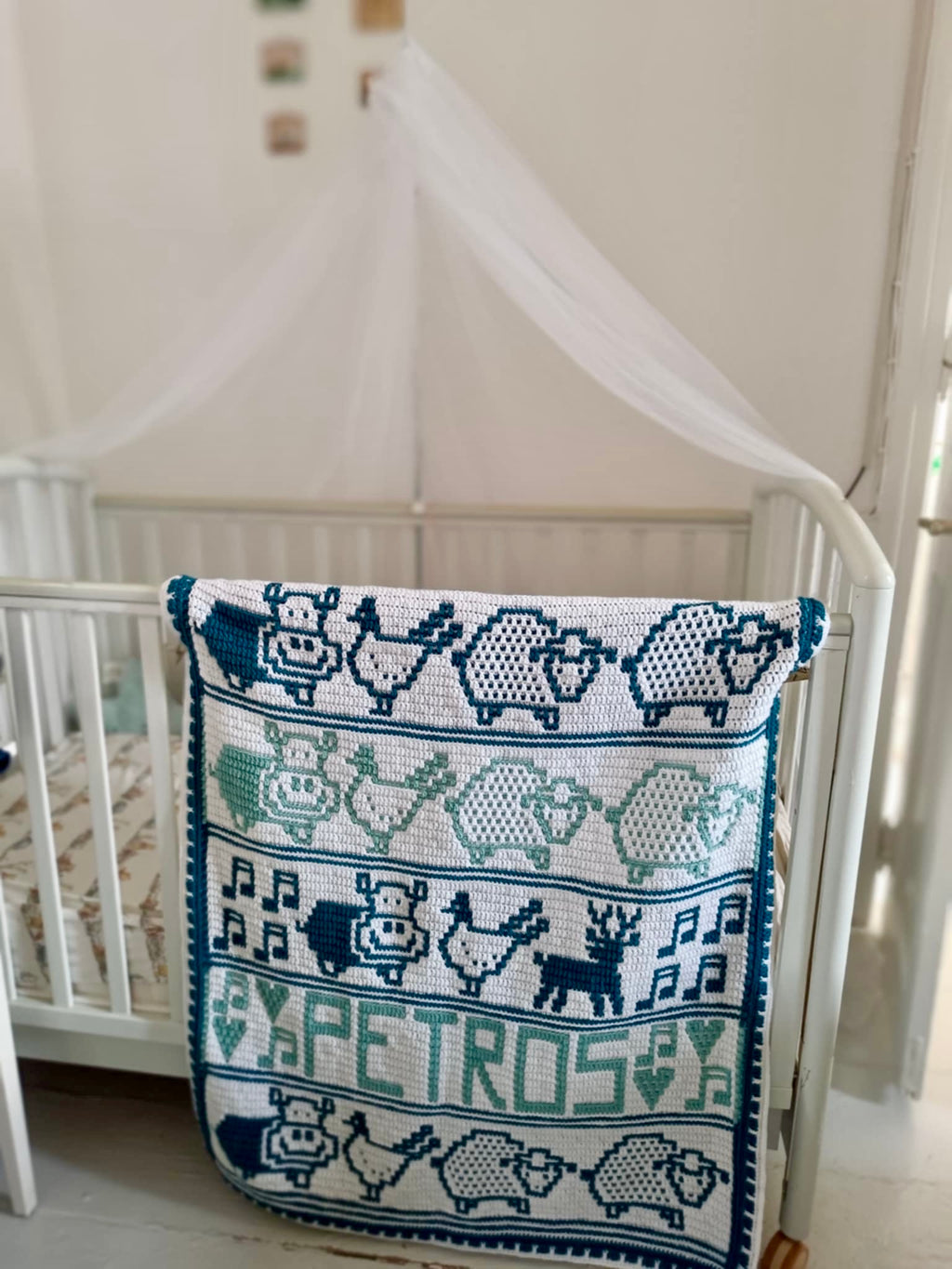 Happy Birthday Blanket Crochet Pattern - Pdf Digital download