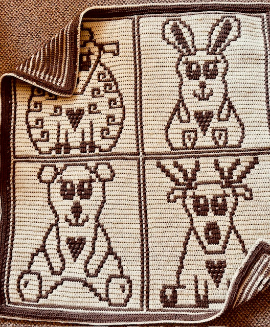 MOSAIC CROCHET PATTERN - CUTE ZOO - Pdf Digital download