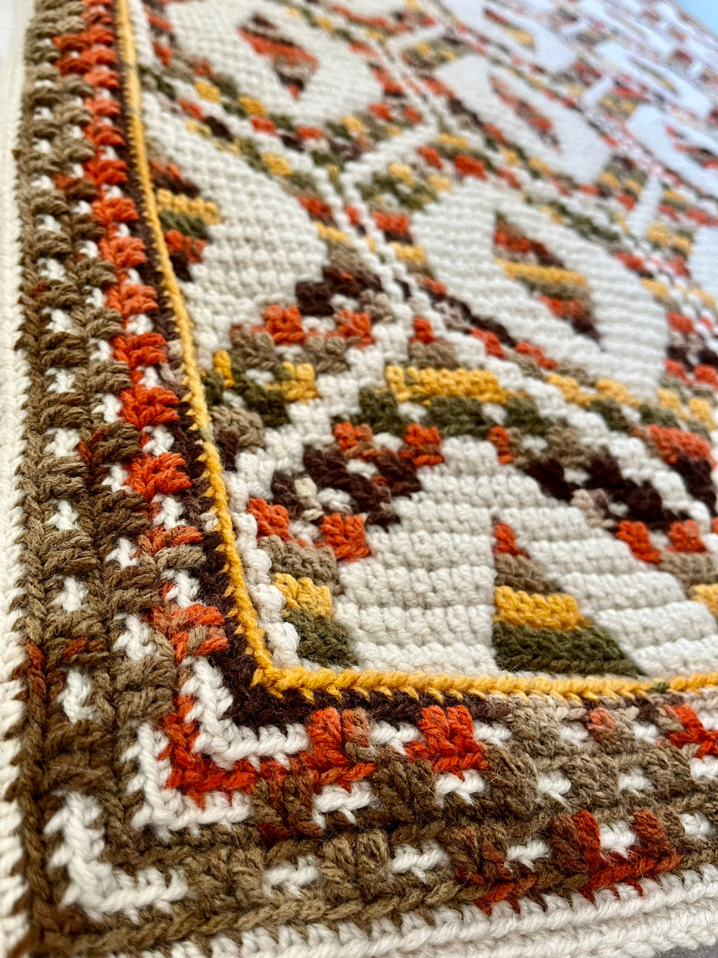 MOSAIC CROCHET PATTERN - GEOMETRIC PANELS - Pdf Digital Download