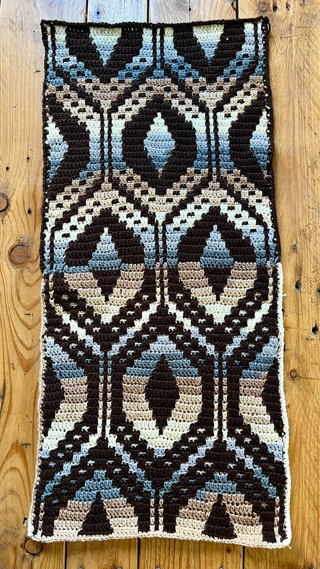 MOSAIC CROCHET PATTERN - GEOMETRIC PANELS - Pdf Digital Download