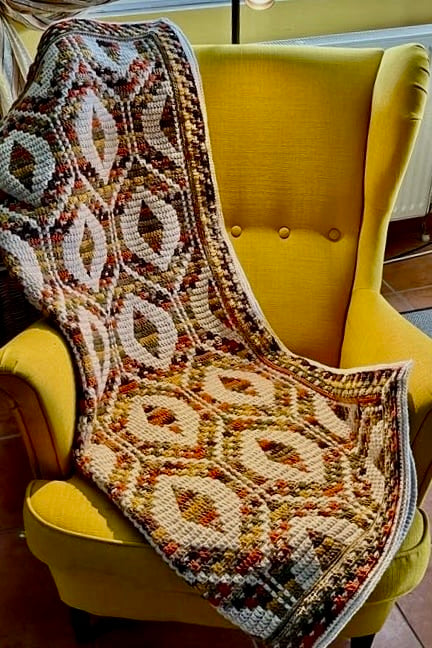MOSAIC CROCHET PATTERN - GEOMETRIC PANELS - Pdf Digital Download