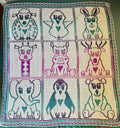 MOSAIC CROCHET PATTERN - CUTE ZOO - Pdf Digital download