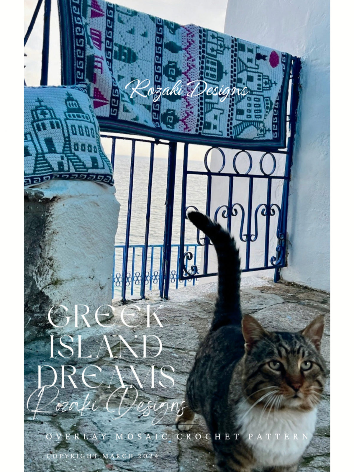 MOSAIC CROCHET PATTERN - GREEK ISLAND DREAMS - Pdf Digital Download